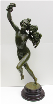 BACCHANTE with INFANT FAUN - Image 1 of 4