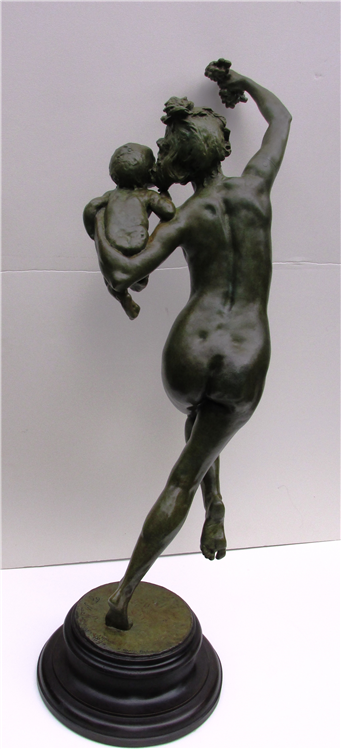 BACCHANTE with INFANT FAUN - Image 2 of 4
