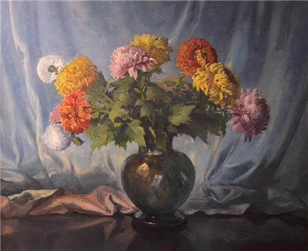 Still Life - Peonies w/backdrop