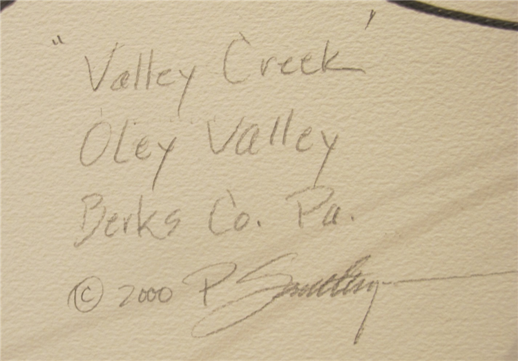 "Valley Creek, Oley Valley" - Image 3 of 3