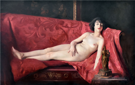 Nude on Divan - Image 1 of 3