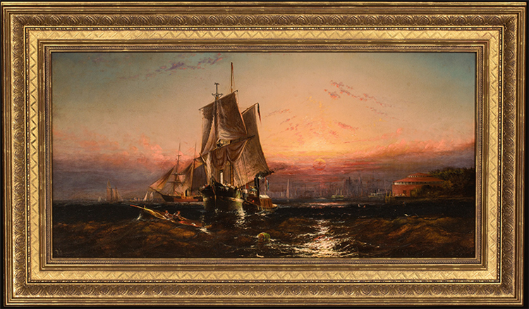 New York Harbor Near Castle Garden - Image 2 of 4