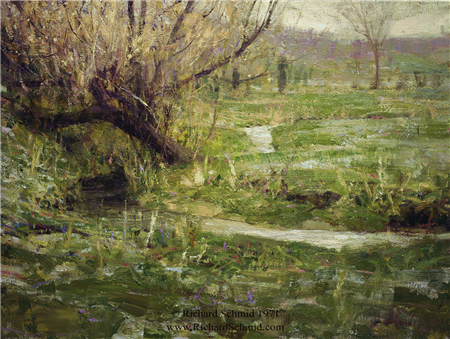 Spring Frost, oil on canvas, 18" x 24"
