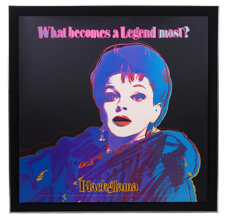 Blackglama by Andy Warhol, American (1928-1987). Screenprint in Colors on Lenox Museum Board. Published in 1985 for the 'Ads Series'. Published by Ronald Feldman Fine Arts, Inc., New York Printed by Rupert Jasen Smith, New York. Sheet is 38" x 38". Framed 43" x 42". Hand Signed and numbered in pencil bottom left AP 12/30. Blind Stamps bottom right.