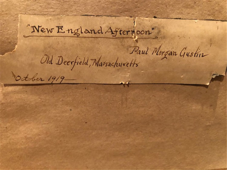 "New England Afternoon,Old Deerfield,Massachuestts 1919" - Image 4 of 4