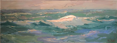 "Waves and Seagulls" - Image 1 of 2