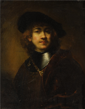 Self Portrait of Rembrandt with Gorget and Cap - Image 1 of 4