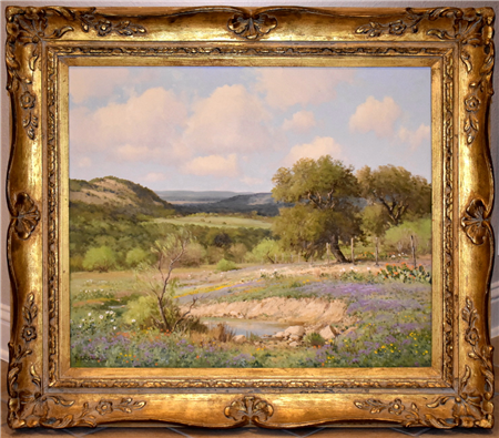 "Verbena Fenceline" Texas Hill Country - Image 1 of 4