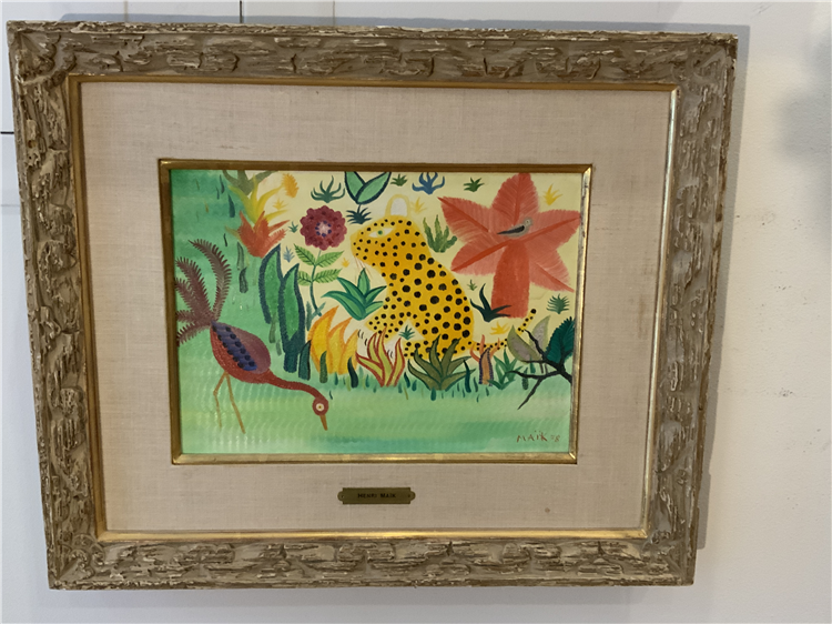 Leopard and bird in a landscape - Image 2 of 3