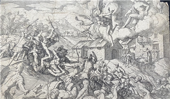 Aeneas' soldiers fighting the servents of King Latinus - Image 1 of 4