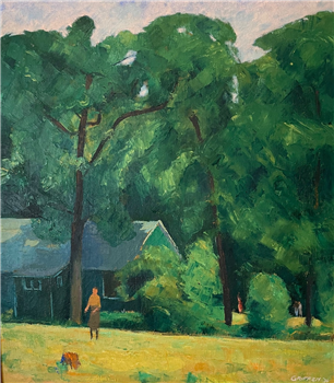 Untitled (Country Landscape with Figures) - Image 1 of 2