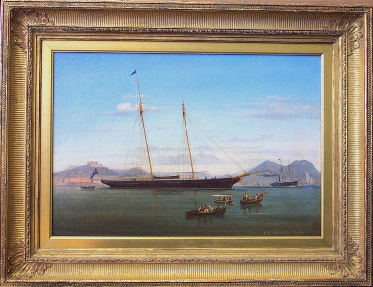 British Schooner Anchored at Naples - Image 2 of 2
