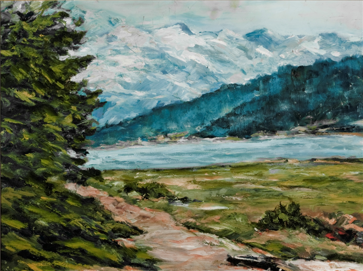 "Mountain Lake" - Image 2 of 2