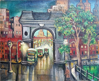Washington Arch - With Empire State Building - Image 1 of 4