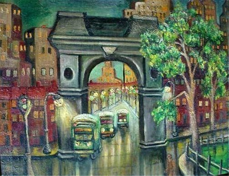 Washington Arch - With Empire State Building - Image 3 of 4