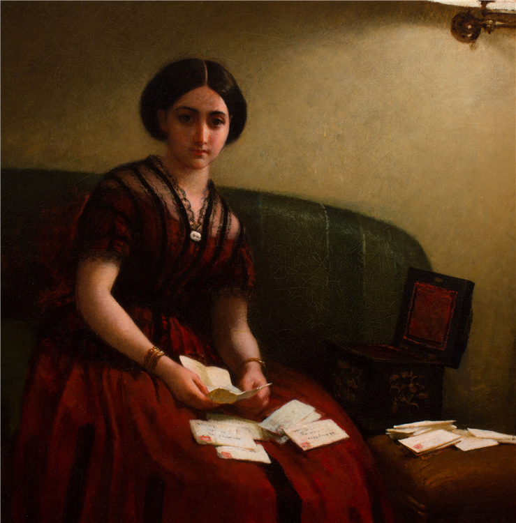 Woman on Sofa Reading Letters - Image 3 of 3