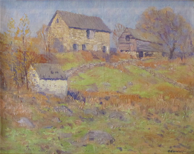 "Hillside Farm, Autumn" - Image 2 of 3