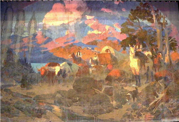 The Donner Party Crossing the Sierras - Image 1 of 3