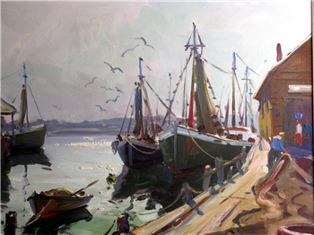 Gloucester Harbor Morning Light - Image 1 of 4