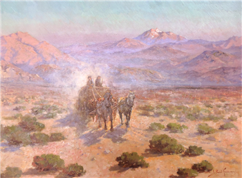 "Desert and Wagon"