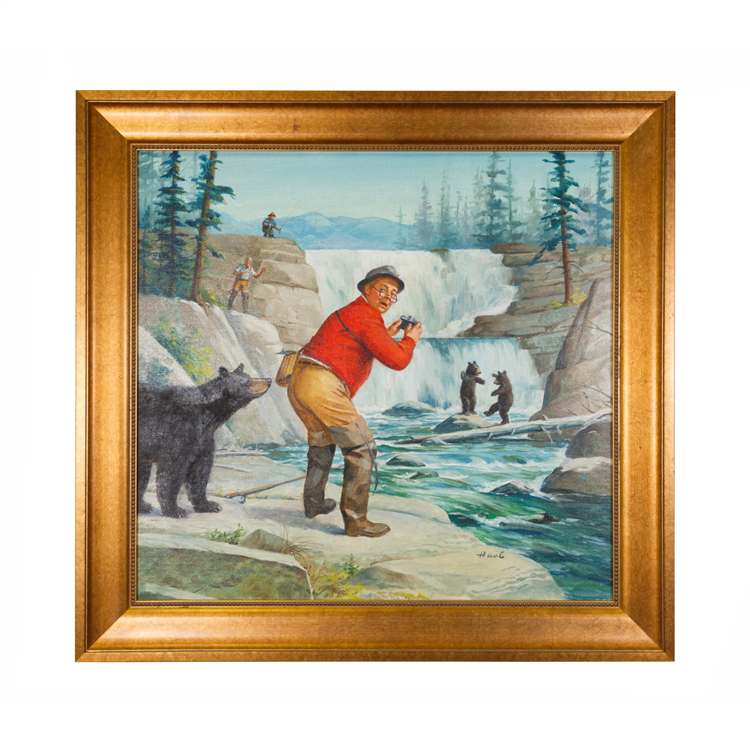 Two Dancing Cubs (Humorous Fishing Series) - Image 2 of 4