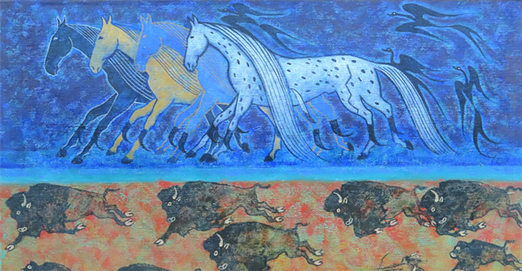 Spirit Horses by Lakota - Image 2 of 4