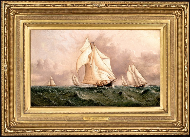 William Astor's Schooner AMBASSADRESS Leads the Regatta - Image 2 of 4