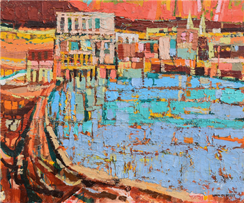 Village by the Lake - Image 1 of 2