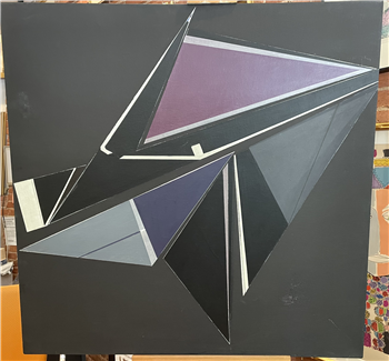 Pair of  Geometric abstracts,  “ Dar Batha’ - Image 1 of 4