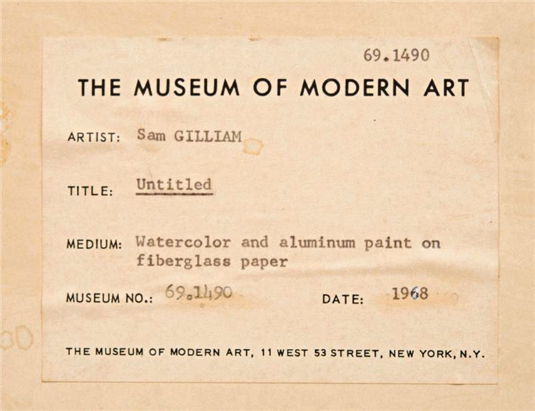 Untitled, Ex-Museum of Modern Art Collection - Image 2 of 3
