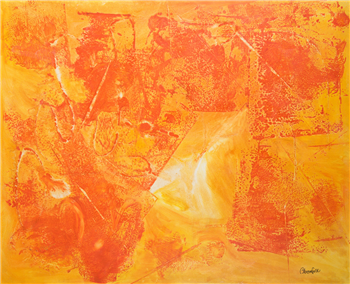 Abstract Composition in Orange - Image 1 of 4