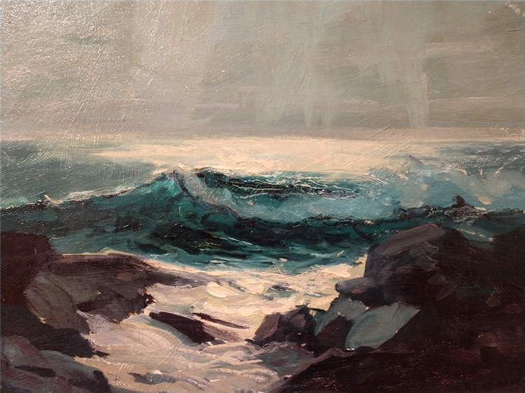 "Rain Falling from the Clouds, Maine" - Image 2 of 4