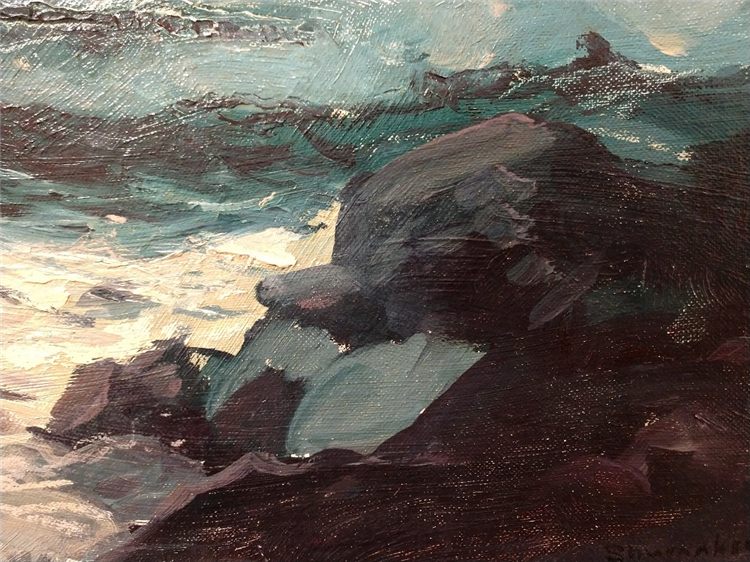 "Rain Falling from the Clouds, Maine" - Image 3 of 4