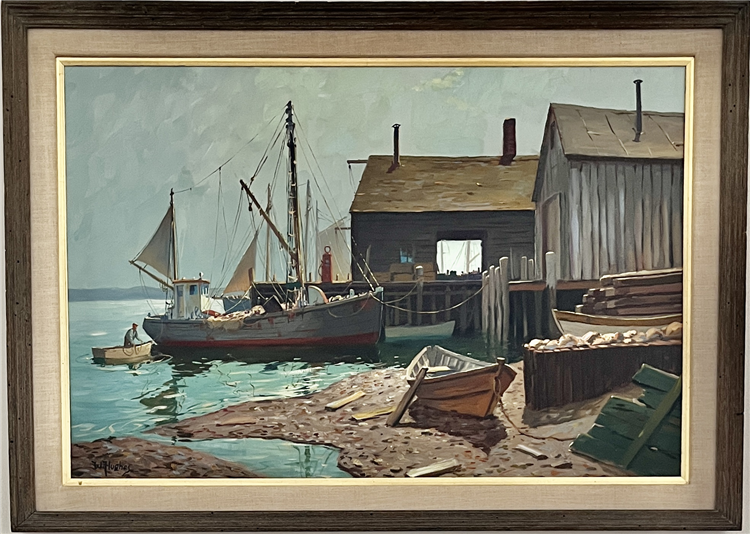 Boat in the Harbor - Image 2 of 4