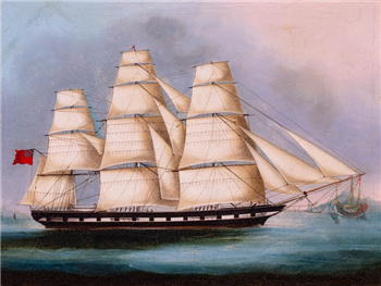British Merchant Packet off Lintin Island - Image 1 of 2