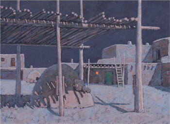 Moonlight on Taos Pueblo