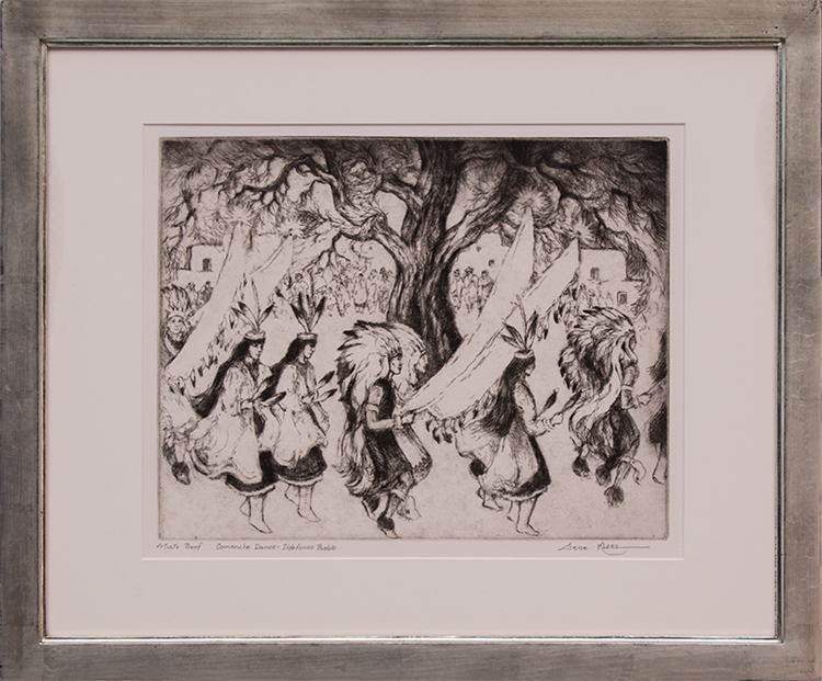 Comanche Dance, Ildefonso Pueblo (Artists Proof, edition of 50) - Image 2 of 4