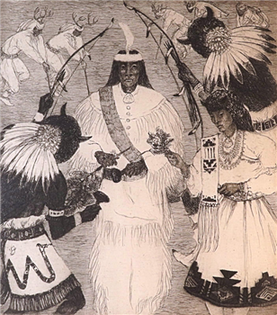 San Felipe Buffalo Dancers - Image 1 of 4