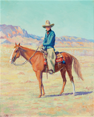 HENRY CORNELIUS BALINK   30 x 24  "TAOS COWBOY"