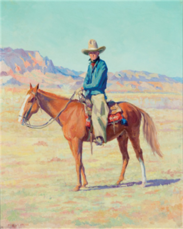 HENRY CORNELIUS BALINK   30 x 24  "TAOS COWBOY"