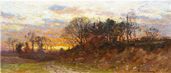 Sunset on a Country Road - Image 1 of 2