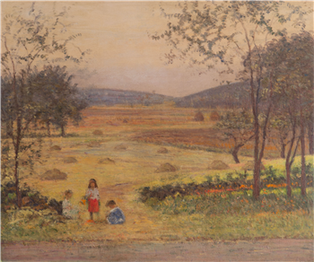 Children Picking Flowers - Image 1 of 3