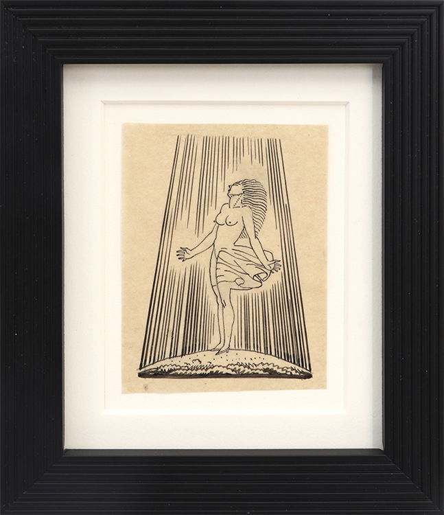 Genesis, 6 Original Ink Drawing by Rockwell Kent - Image 2 of 4