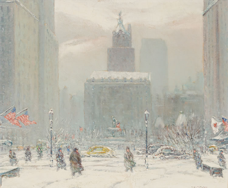 New York , winter at the Plaza - Image 3 of 4