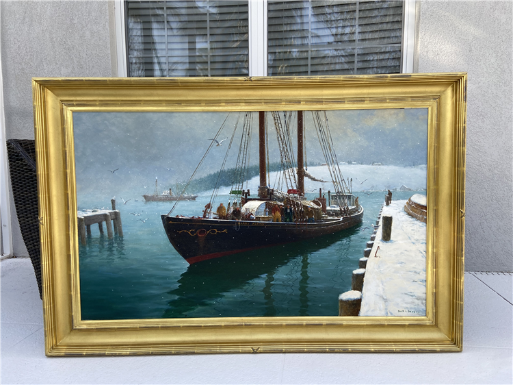 SCHOONER HARRY ADAMS Lunenburg  Harbor - Image 2 of 4
