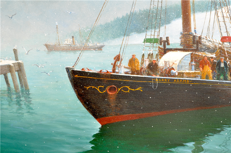 SCHOONER HARRY ADAMS Lunenburg  Harbor - Image 3 of 4