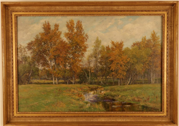 Fall Landscape with Creek