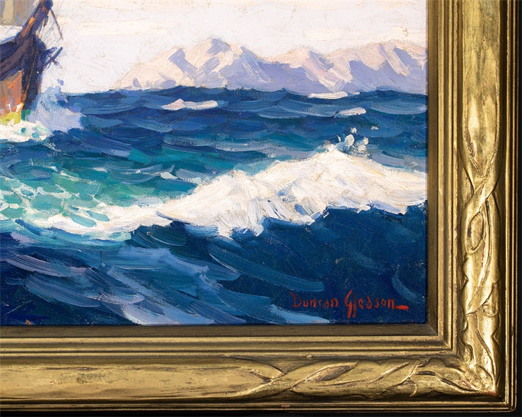 Full Masted Ship Off Catalina Island - Image 4 of 4