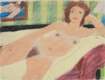Study for Red Head Nude - Image 1 of 2