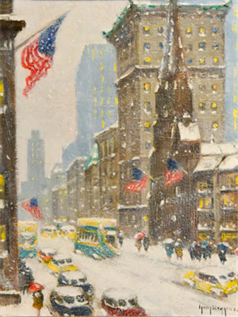 Guy Carleton Wiggins. New York City street scene.

$54,400 realized.